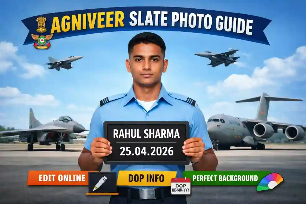 Agniveer Slate Photo Guide