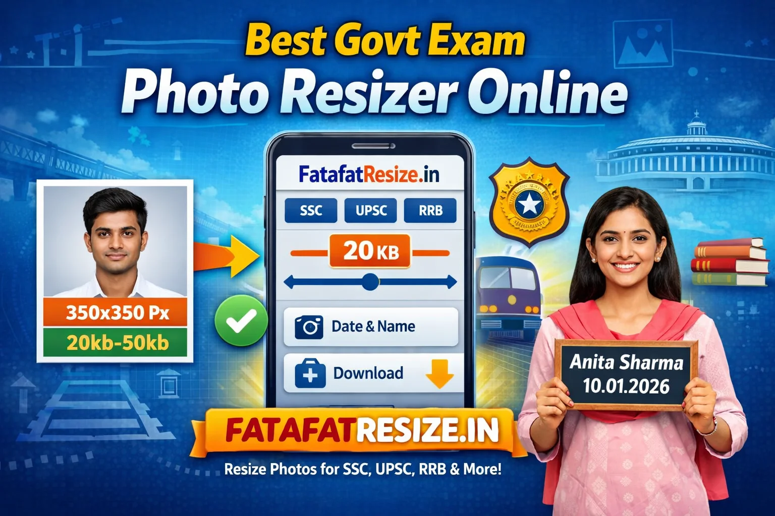 Best Govt Exam Photo Resizer