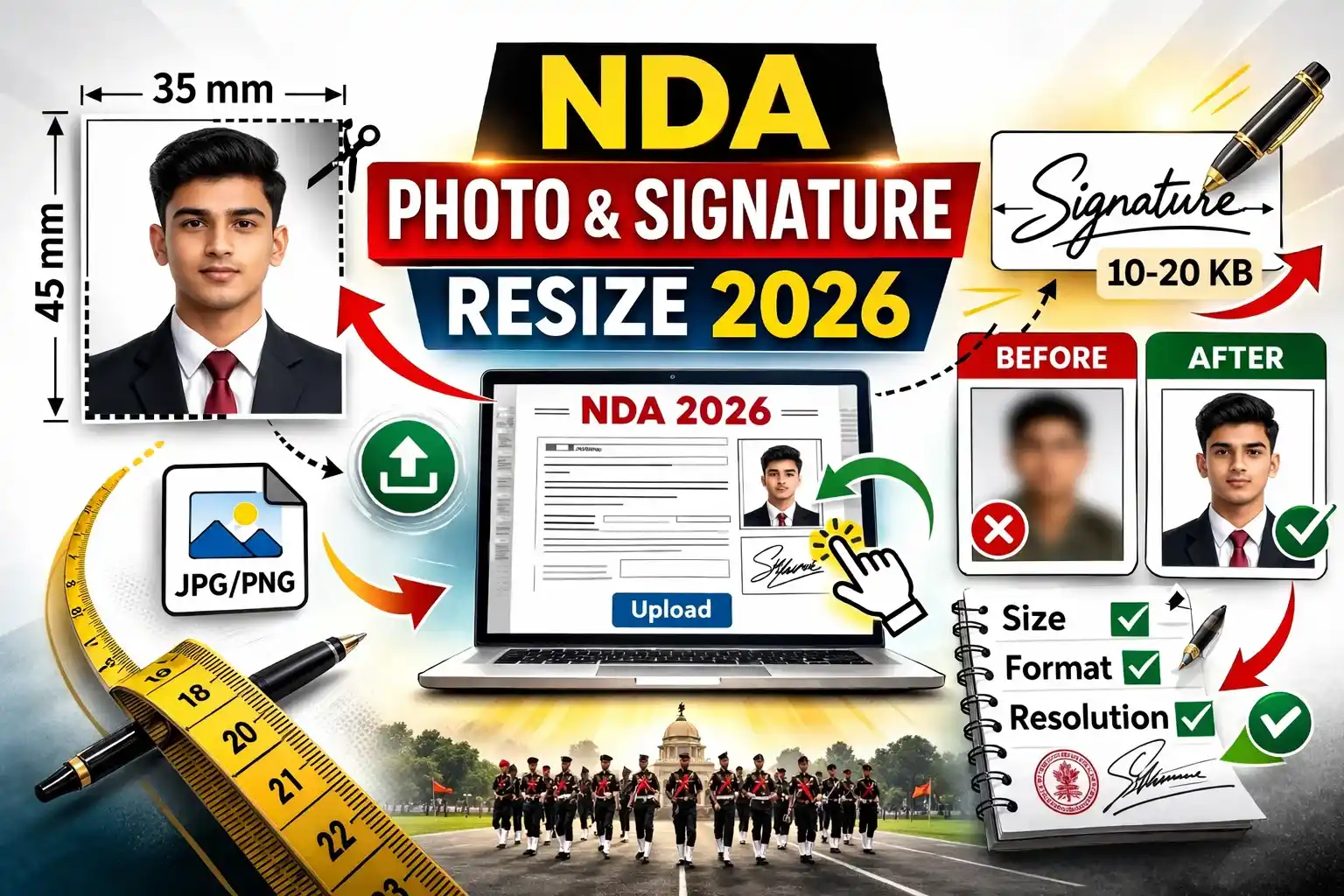 NDA CDS Photo Signature Resizer 2026