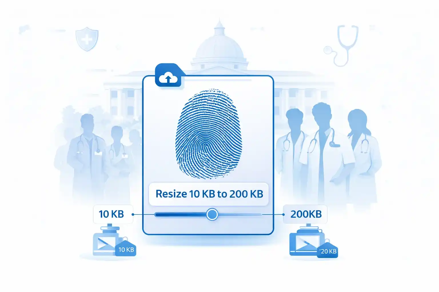 NEET Finger & Thumb Impression Resize 10 to 200 KB