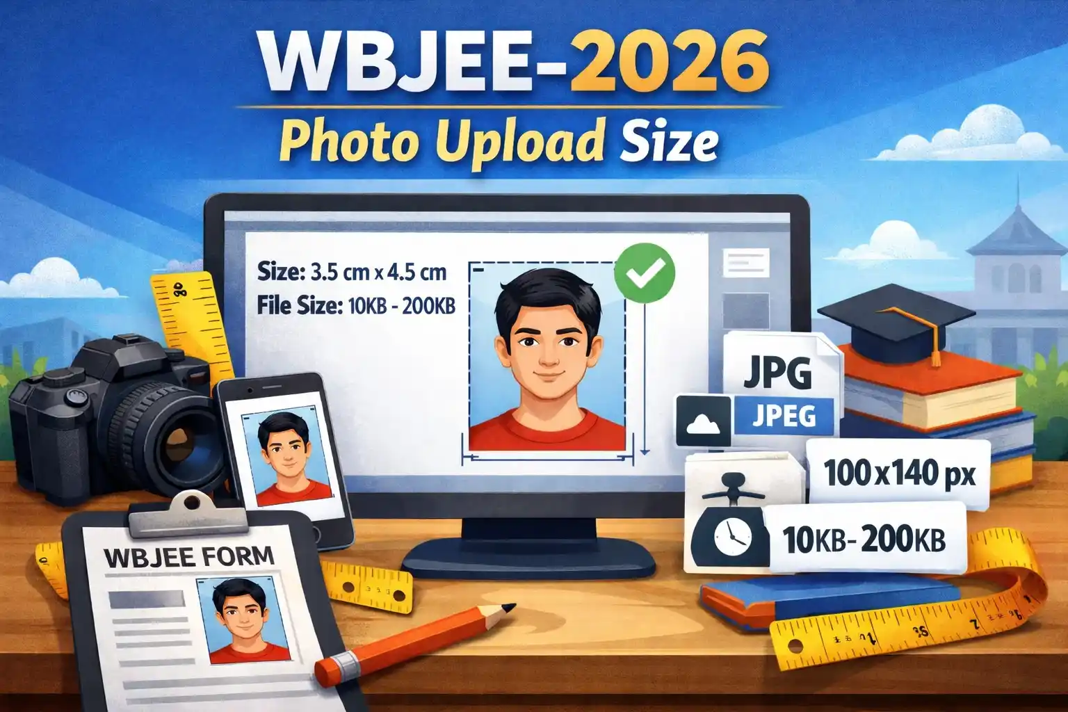 WBJEE 2026 Photo Upload Size Guide